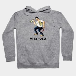 Mi Esposo El Borracho Parody Loteria Card  Loteria Mexicana Hoodie